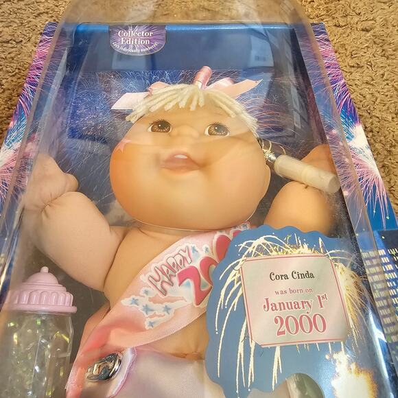 Cabbage Patch Kids Millennium Celebration Doll Happy 2000 Vtg Y2K Cora Cinda NIB - Picture 3 of 9